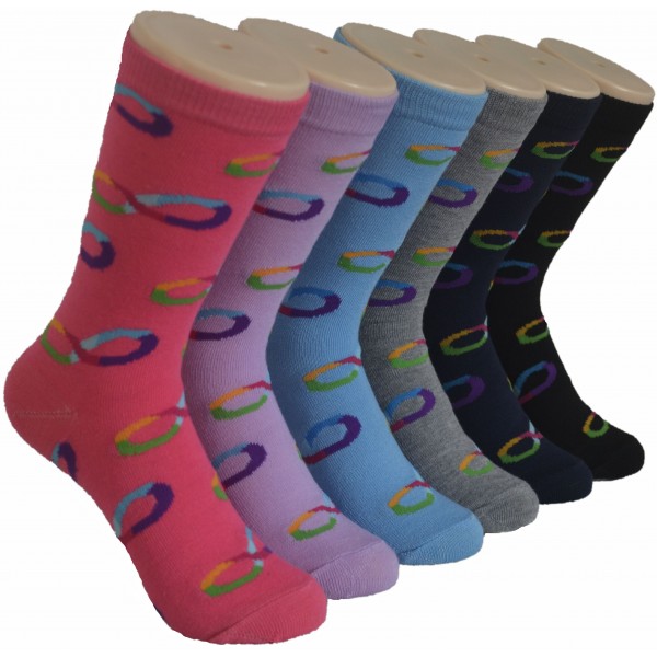 Ladies Crew Socks - EBC-5262 Ladies Crew Socks - EBC-5262