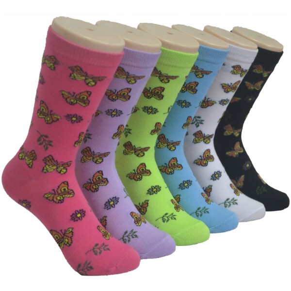 Ladies Crew Socks - EBC-4263 Ladies Crew Socks - EBC-4263