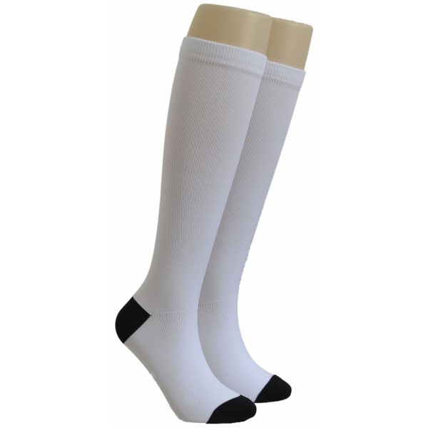 Compression socks EBCP-02 WHITE