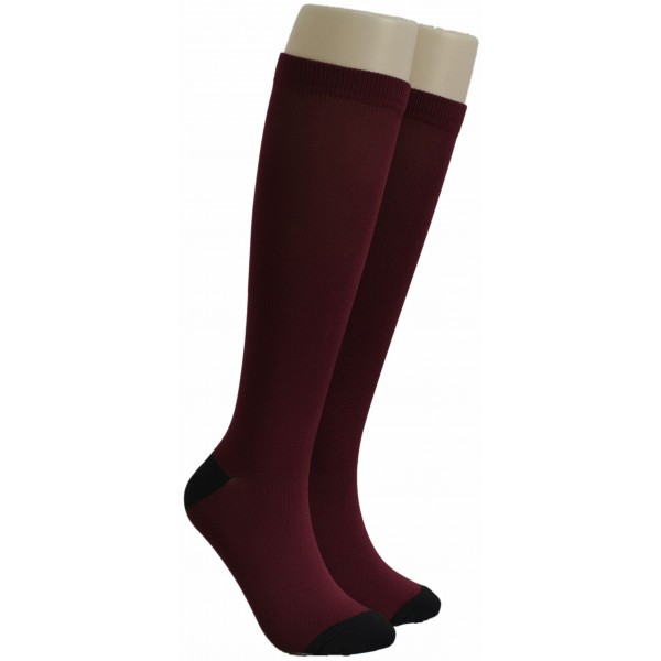 Compression socks EBCP-04-BURGUNDY Compression socks EBCP-04-BURGUNDY