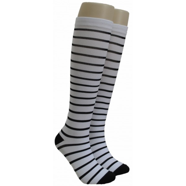 Compression socks EBCPS-02 WHITE & BLACK