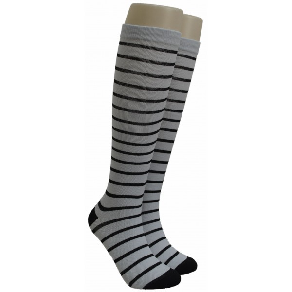 Compression socks EBCPS-07 SILVER & BLACK Compression socks EBCPS-07 SILVER & BLACK