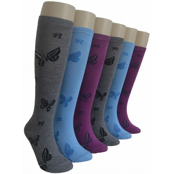Ladies Knee-high Socks - EBK-341