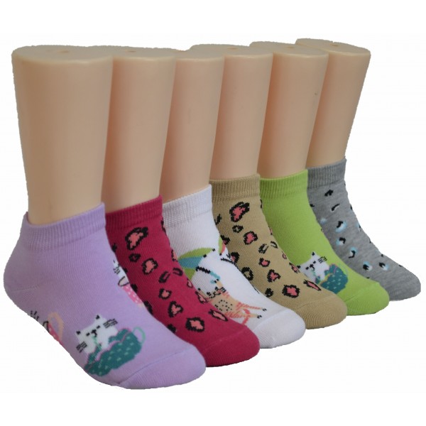 Girls' Low Cut Socks EKA-4108