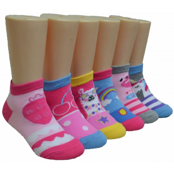 Girls' Low Cut Socks EKA-4110