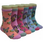 Girls' Crew Socks-EKC-5105 Girls' Crew Socks-EKC-5105